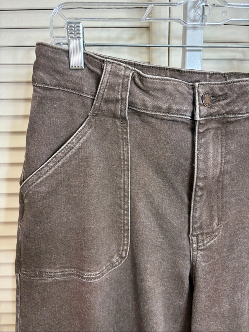 Judy Blue Brown Retro Wide Leg Jeans Size 14W - Picture 8 of 15